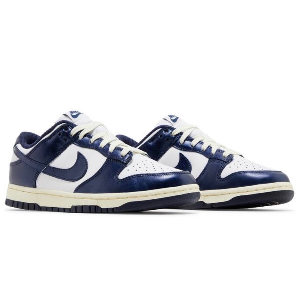 Nike Vintage Navy and White Dunks